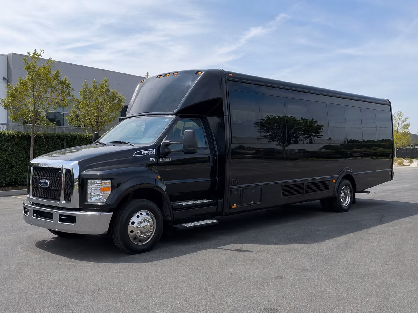 Passenger seating aboard a party bus rental serving Lafayette