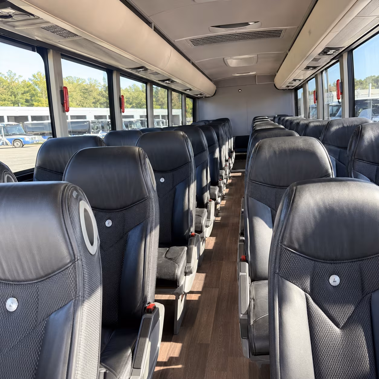 Lafayette Airport Shuttle & Transportation party bus interior
