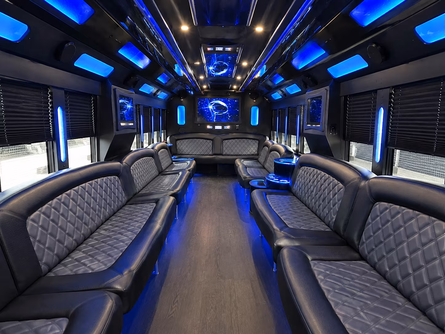 Lafayette Bachelor & Bachelorette Transportation party bus exterior