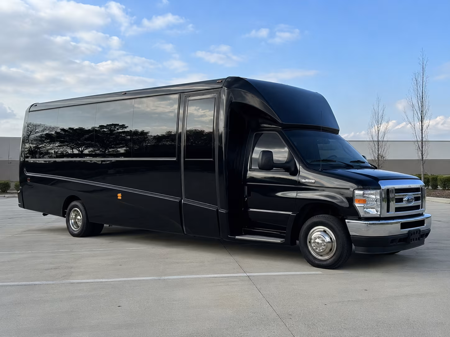 Lafayette Corporate Transportation party bus exterior