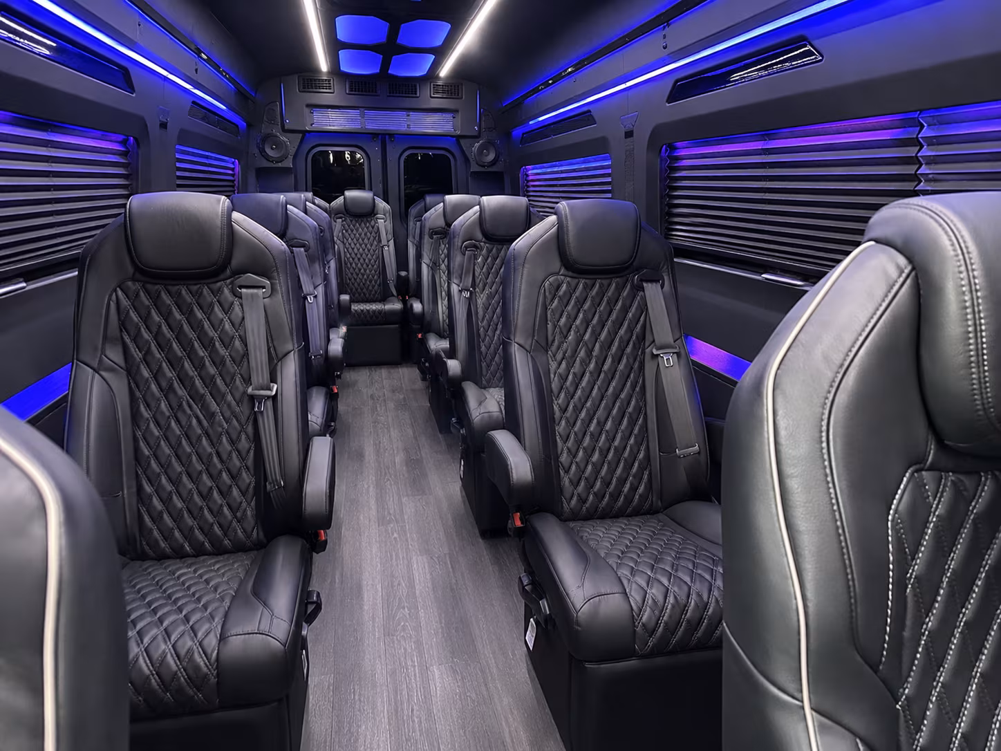 Lafayette Corporate Transportation party bus exterior