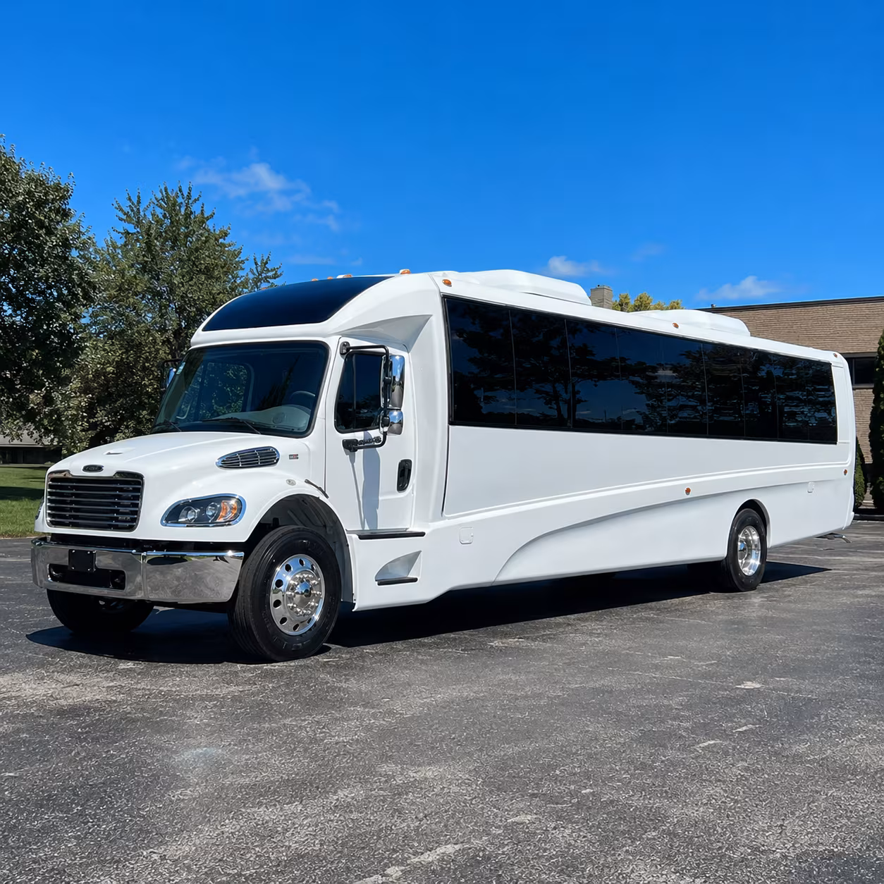 Lafayette Corporate Transportation party bus exterior