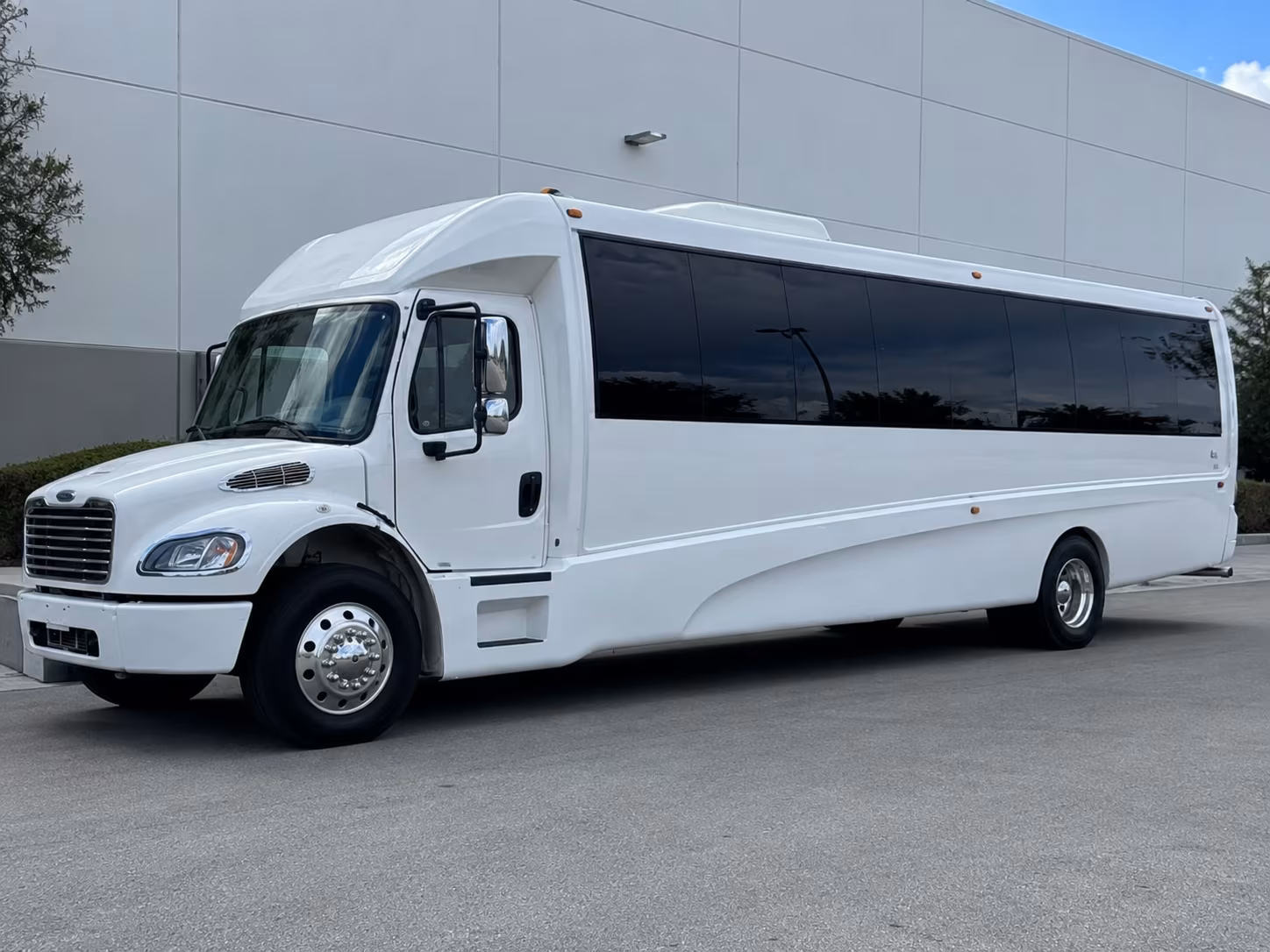Lafayette Private Event Transportation party bus exterior