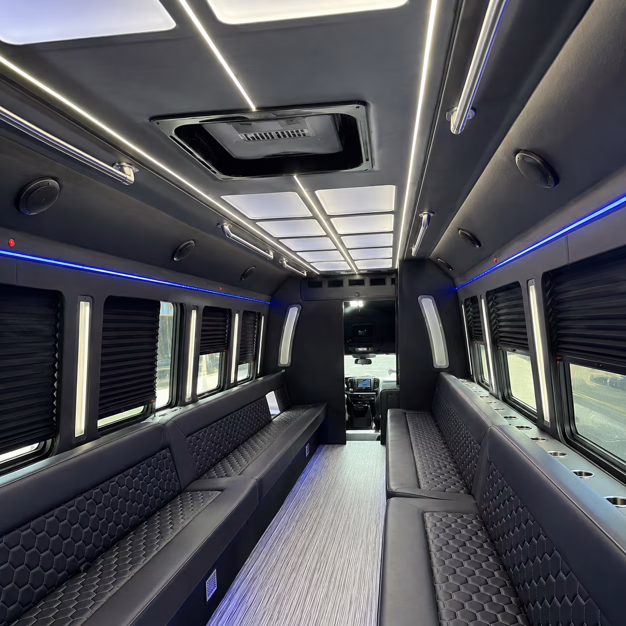 Lafayette Private Event Transportation onboard seating