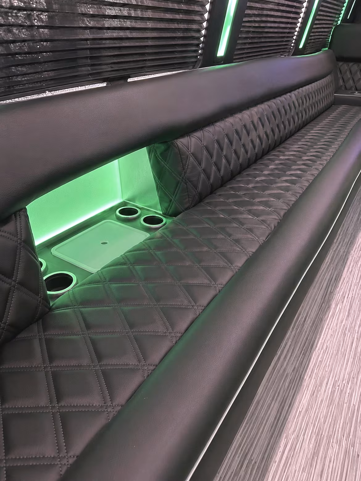 Lafayette Prom & Homecoming Transportation party bus interior