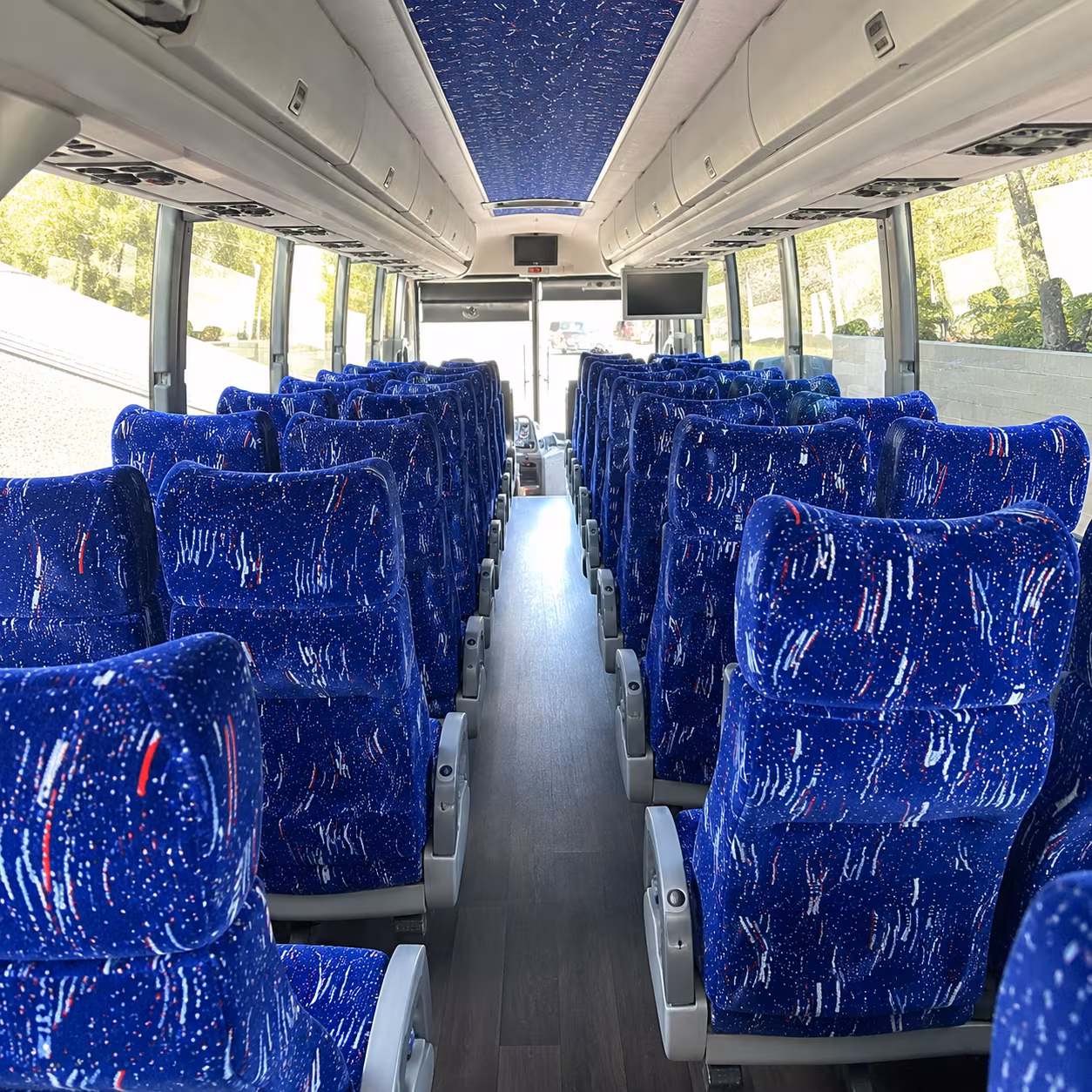 Lafayette School Event Transportation party bus exterior