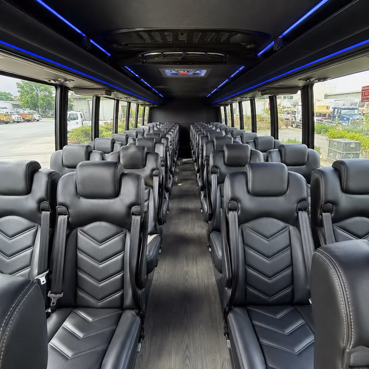 Lafayette School Event Transportation party bus exterior