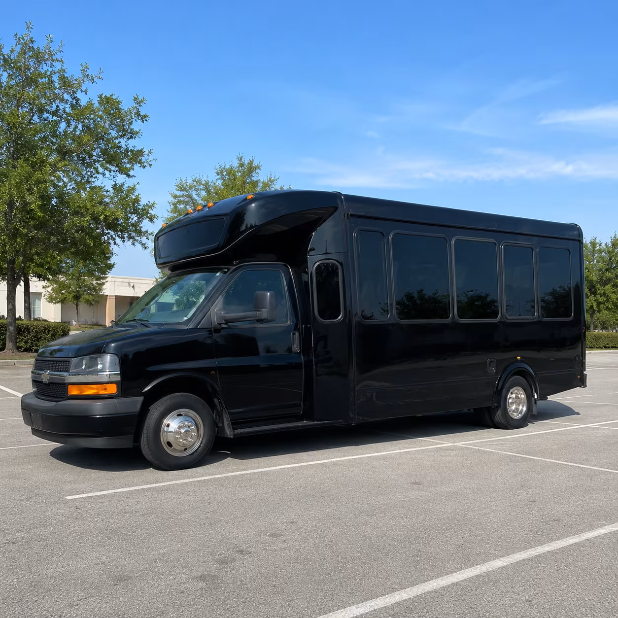 Lafayette Sporting Event Transportation party bus exterior