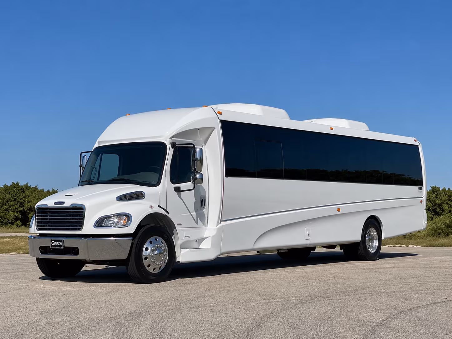 Lafayette Sporting Event Transportation party bus exterior