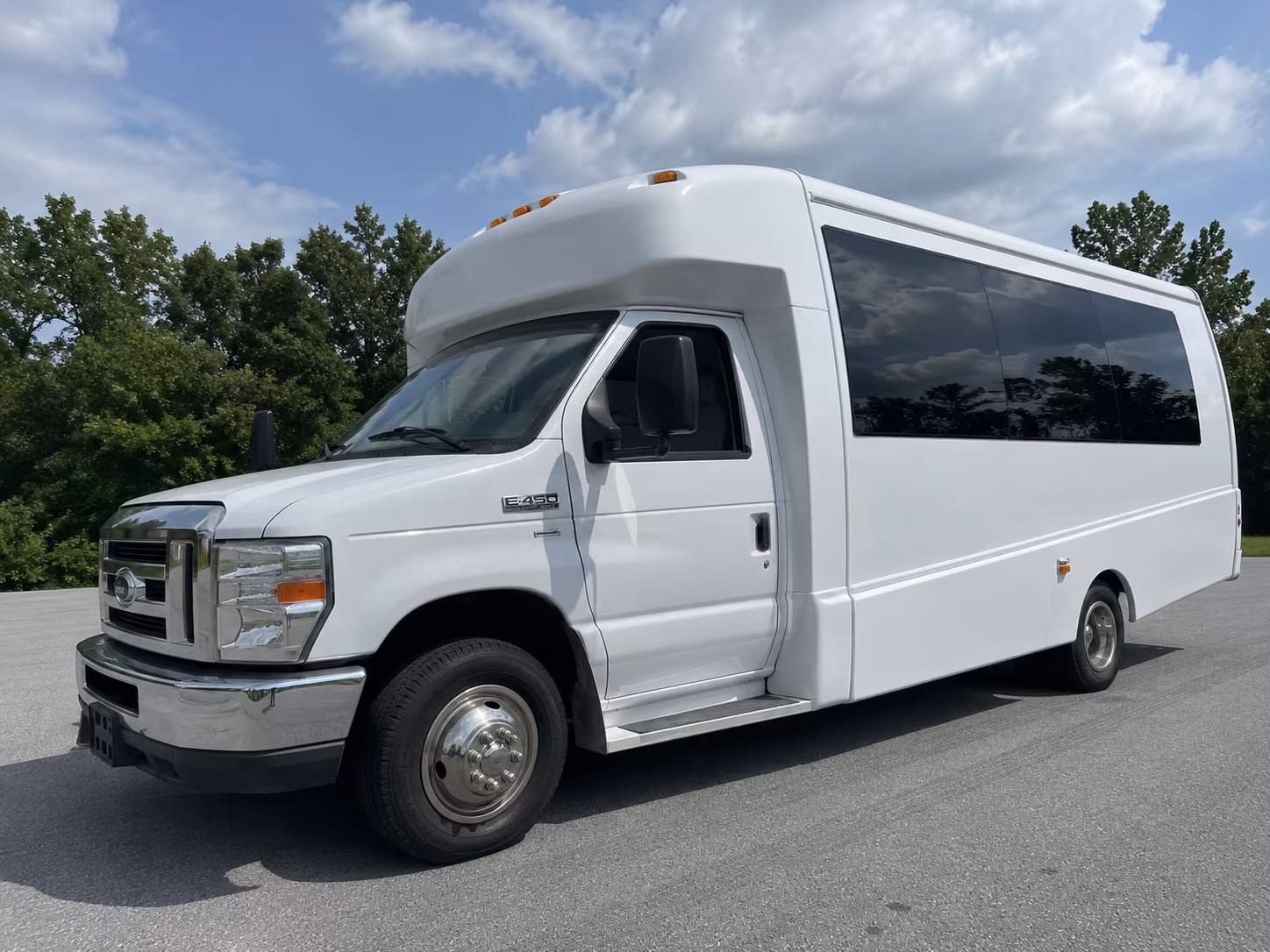Lafayette Wedding Transportation party bus exterior