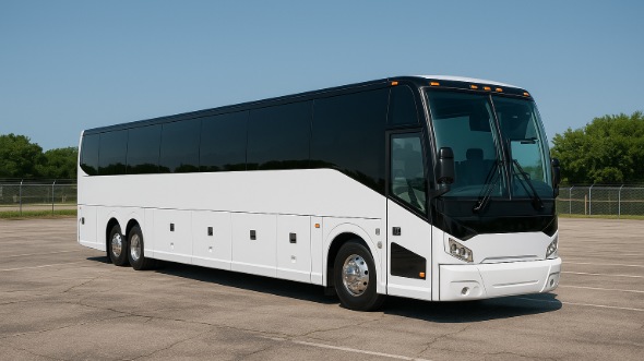 Exterior of Charter Bus Company Lafayette's 45 Passenger Charter Bus in Lafayette