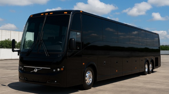 Exterior of Charter Bus Company Lafayette's 47 Passenger Charter Bus in Lafayette