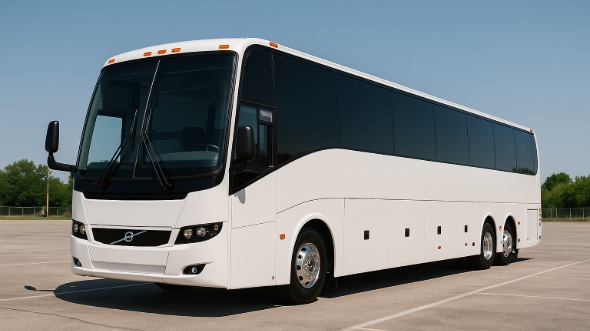 Exterior of Charter Bus Company Lafayette's 48 Passenger Charter Bus in Lafayette