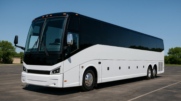 Exterior of Charter Bus Company Baton Rouge's 50 Passenger Party Bus in Baton Rouge
