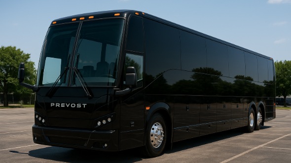 Exterior of Charter Bus Company Beaumont's 50 Passenger Party Bus in Beaumont