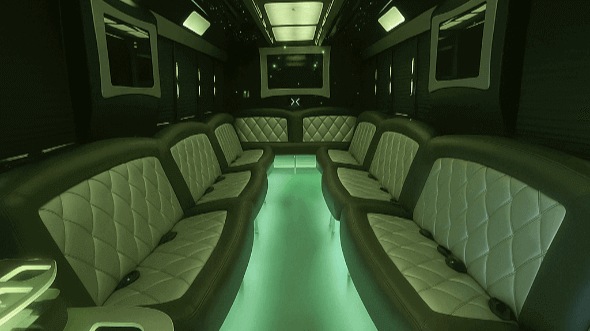 lafayette 28 passenger party bus interior